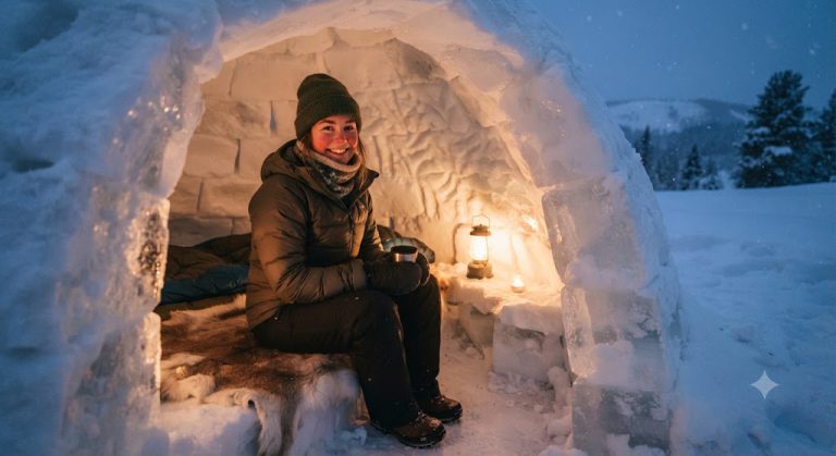 Hiếm có những ngôi nhà băng tuyết. Lều Igloo