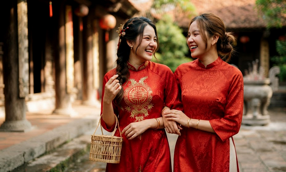Màu sắc trong văn hóa dân gian. Áo dài đỏ, màu của tuổi trẻ, tình yêu